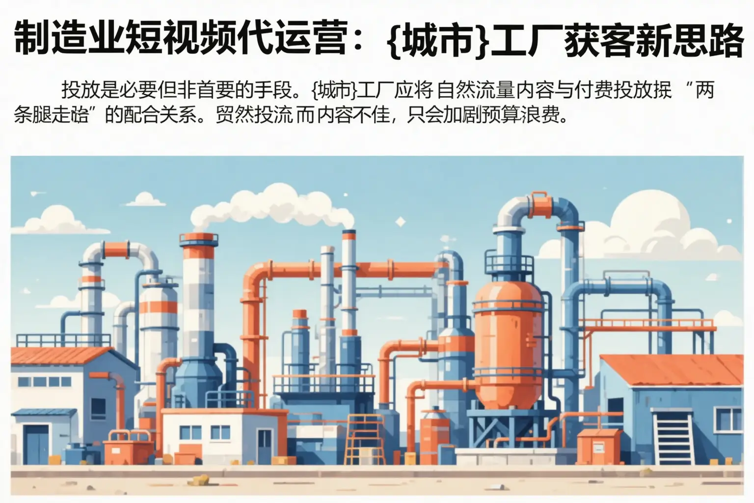 制造业短视频代运营:含山工厂获客新思路